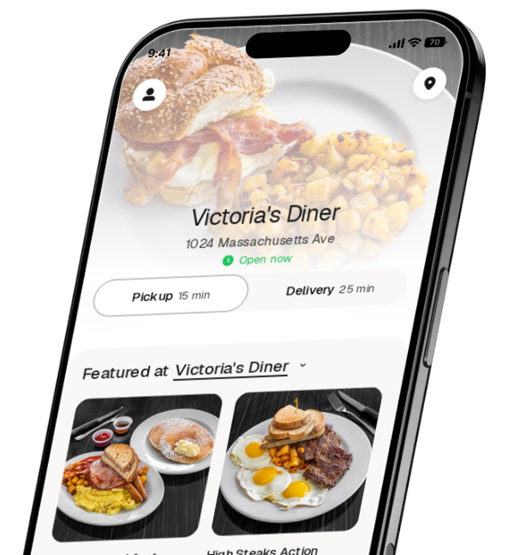 Victoria's Diner app preview