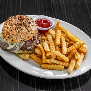 Vic's Double Smashburger (Hand)